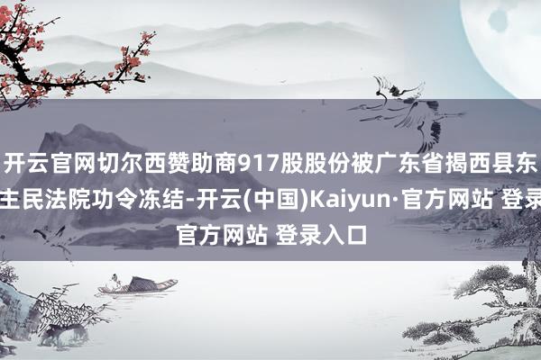 开云官网切尔西赞助商917股股份被广东省揭西县东说念主民法院功令冻结-开云(中国)Kaiyun·官方网站 登录入口