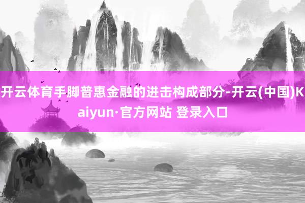 开云体育手脚普惠金融的进击构成部分-开云(中国)Kaiyun·官方网站 登录入口